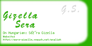 gizella sera business card